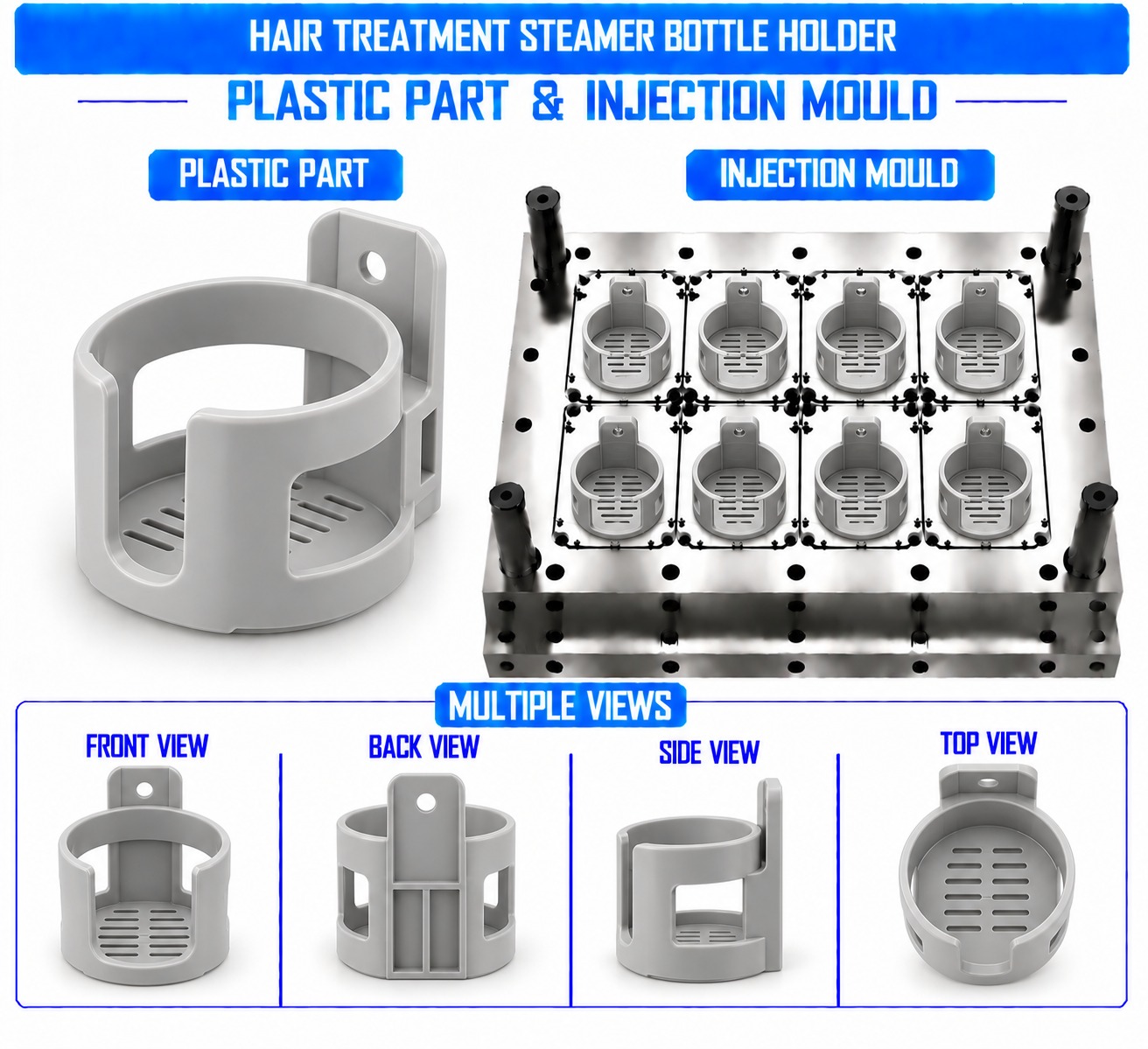 Hair Treatment Steamer Plastic Bottle Holder Mould and Moulding Service